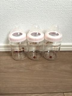 Pigeon 桶谷式直接授乳訓練用 母乳相談室 160ml 哺乳瓶 ガラス瓶3本のサムネイル