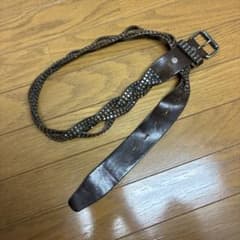 HTC 編み込み レザーベルト ブラウンのサムネイル
