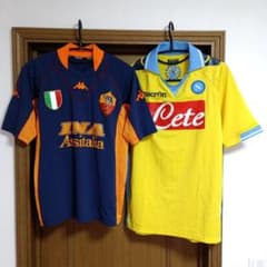 macron ナポリ 11/12 kappa ローマ 01/02 ユニフォーム - メルカリ