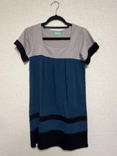 カジュアル 半袖 ひざ丈ワンピースのサムネイル