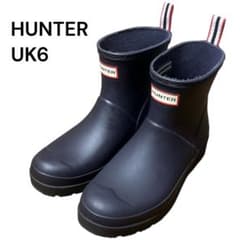 HUNTER レインブーツ ネイビー UK6 25cm 長靴 - メルカリ
