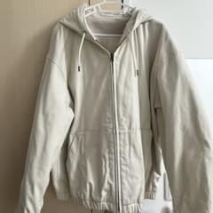 UNIQLO U  フーデッドジップアップブルゾン L ナチュラルのサムネイル