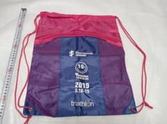 【未使用品】 世界トライアスロンシリーズ横浜2019　　ナップサックのサムネイル
