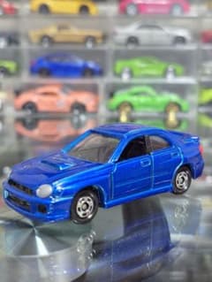 トミカ スバル インプレッサ WRX ブルー ミニカーのサムネイル