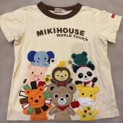 MIKIHOUSE 動物刺繍 Tシャツ 100のサムネイル
