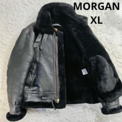 極美品✨MORGAN B-3 フライトジャケット 黒 羊革ラムレザーX L - メルカリ