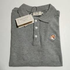 MAISON KITSUNE メゾンキツネ 半袖ポロシャツ XS グレー - メルカリ