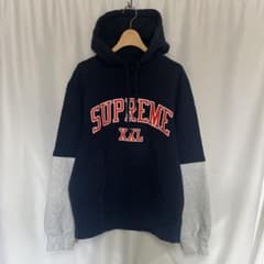 supreme XXL Hooded Sweatshirt パーカー ネイビーS - メルカリ