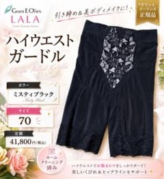 新品未使用　グラントイーワンズlalaガードル　ミスティブラック　64 グラントイーワンズLaLaハイウエストガードル70 ミスティブラック補正