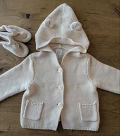 BabyGap ​お出かけ 2点セット くま耳＆ブーティ 70cm（6-12)のサムネイル