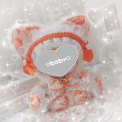 frill Orange cat ˆ •͈ ·̫ •͈ ˆฅ ぬい服♥⟡.‎⋆のサムネイル