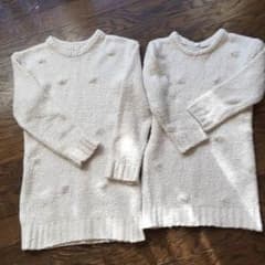 GU姉妹お揃いニットワンピースのサムネイル