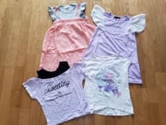 女の子  夏服  ワンピース  Tシャツ  110センチのサムネイル