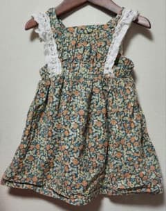 cottoli コトリ 花柄ノースリーブワンピース 95cmのサムネイル