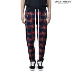 cray tokyo タータンチェック パンツ 紺のサムネイル
