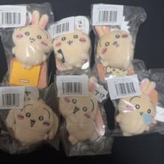 ちいかわ うさぎだらけくじ ぬいぐるみバッジ 6種コンプリートセットのサムネイル