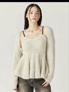 FRAY I.D ラメフェザーニット キャミ ペプラム ボレロ - メルカリ