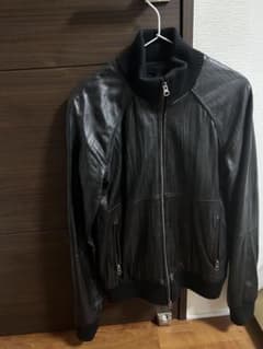 And A レザージャケット ブラックのサムネイル