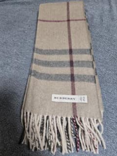 BURBERRY カシミヤ マフラー チェック柄のサムネイル