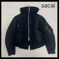 Sacai NylonTwill Sponge Sweat ブルゾン MA-1 - メルカリ