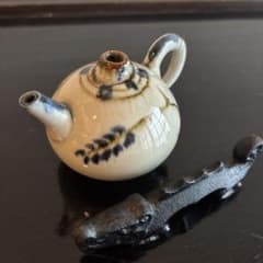 水滴　文鎮　セット　焼き物　お習字　習字　工芸品　書　龍　筆置き