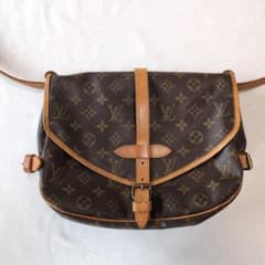 ルイヴィトン VUITTON モノグラム ソミュール30 茶 ショルダー 524 ルイヴィトン VUITTON モノグラム ソミュール30 茶 ショルダー 524