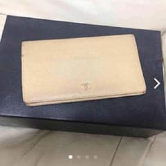 【最終値下げ‼︎】シャネル 長財布 ベージュ 二つ折りのサムネイル