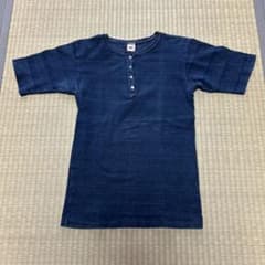45rpm ボタン付きヘンリーネックTシャツ インディゴ size1 - メルカリ