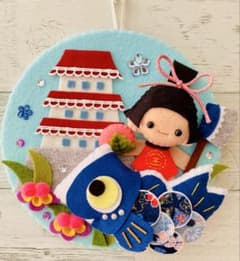 こどもの日＊金太郎＊鯉のぼり＊フェルトリース＊ハンドメイド