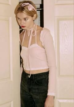 épine lace bare top & cardigan setのサムネイル