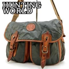 ハンティングワールド バチュークロス ダブルポケット メッセンジャー