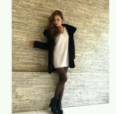 rienda angora nylonニット Vネックワンピのサムネイル