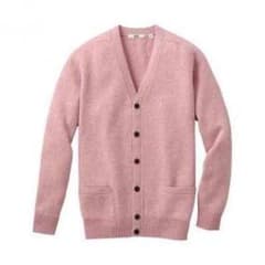❤︎ クリーニング済 UNIQLO カーディガン ピンクのサムネイル