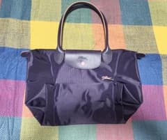 【新品✨️未使用品】Longchamp トートバッグ パープル 折りたたみのサムネイル