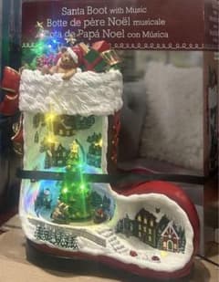 ラスト1‼️品切れ‼️コストコx'masクリスマス ブーツ型 デコレーション8曲入り