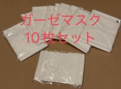 ガーゼマスク 10枚セット ホワイトのサムネイル