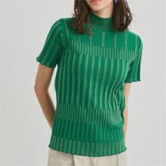 最終値下げ‼️＊新品タグ付き＊ブロックリブハーフスリーブサマープルオーバーのサムネイル
