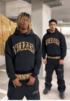 セットアップ パーカー スウェットパンツ　レオパード　swag dripのサムネイル