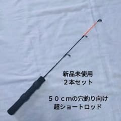 ☀新品2本セット☀穴釣りに最適な50cmの超ショートロッド グラス