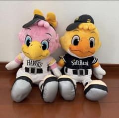 福岡ソフトバンクホークス ハリーくん&ハニーちゃん ぬいぐるみ L