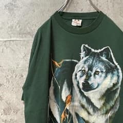 Banff Canada 狼 森林 アニマル ヴィンテージ Tシャツ