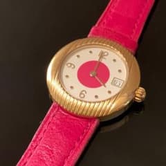 希少 稼動品 イヴサンローラン ビビット ホットピンク 腕時計ウォッチ
