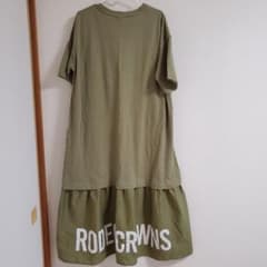 ★未使用に近い★RODE CRWNS ★半袖シャツワンピース★ オリーブ★のサムネイル