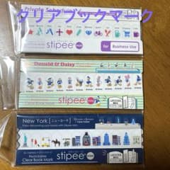 クリアブックマーク　３種類 貼ってはがせるのサムネイル