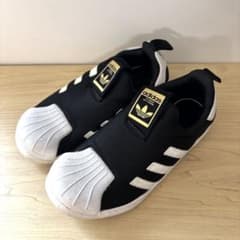adidas スーパースター 19cmスリッポン キッズ ブラックのサムネイル