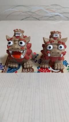 シーサー 置物 2体セット 伝統工芸品