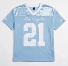 SHEIN ブルー Tシャツ レディース M お値下げ可！のサムネイル