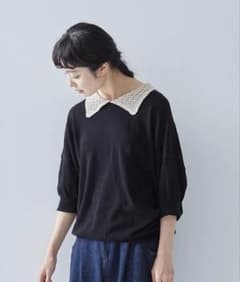 atelier naruse コットン クロシェカラー 半袖ニット - メルカリ