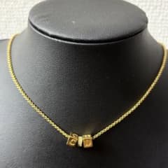美品 Christian Dior ネックレス サイコロ モチーフ CDロゴ - メルカリ