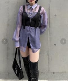 試着のみ】Mavie..7 シアーシャツ＆ビスチェセット 完売品 - メルカリ
